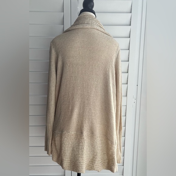 Triple Five Soul Long Cream/Beige Airy Cardigan size L - Picture 2 of 12